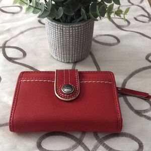 Fossil Wallet with Button Closure